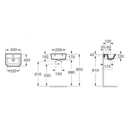 THE GAP ORIGINAL Раковина 450 мм