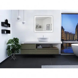 AZARIO зеркало Havana AZ-Z-079-1CS 800*700 сенсор выкл, алюминиевая рамка