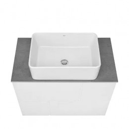 Luna Тумба под раковину 80, 2 ящика, белый