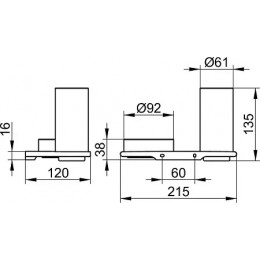 11554019000 Edition 400 Двойной держатель стакана и чаши для мелочей