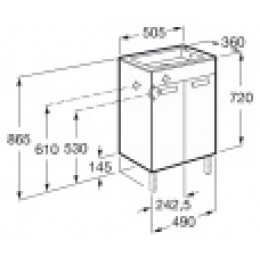 Z_DEBBA Модуль д/раковины 500 мм, венге