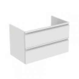 T0051OV TESI Подстолье для умывальника 80 см для подвесного монтажа, с 2-мя ящиками с интегрированными ручками, система плавного закрытия, с крепе