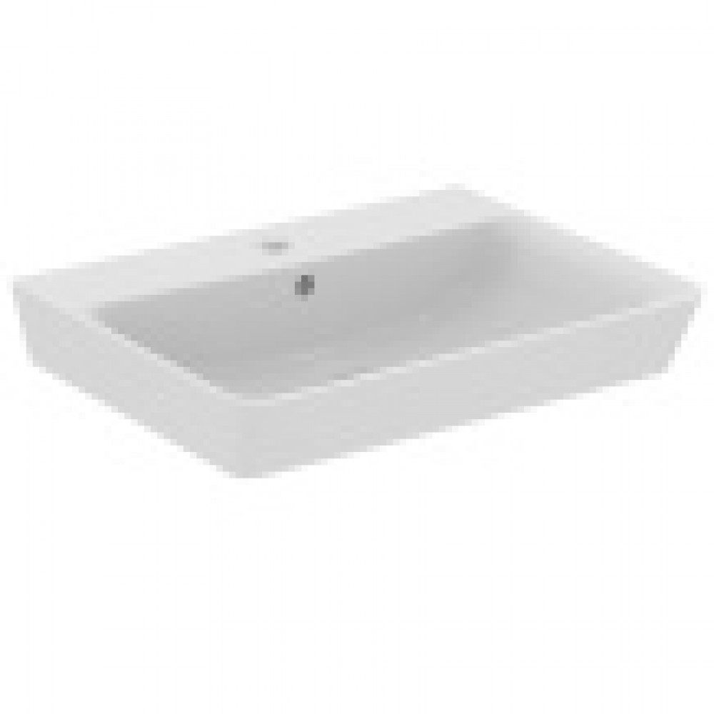 E074201 CONNECT AIR Cube Умывальник 60 см, для монтажа соло с сифоном, колонной / полуколонной или с подстольем CONNECT AIR