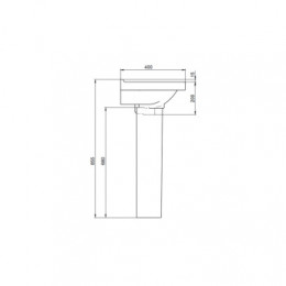 Пьедестал Визит белый