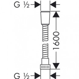 28276000 Шланг Isiflex 1,60 м, ½’