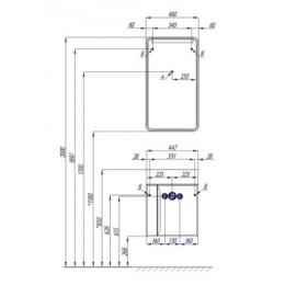 Вита Тумба (Белый/Ясень Шимо) (БЕЗ УМЫВАЛЬНИКА Эрис 46)