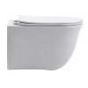 Azario LISTA  AZ-1177T  ТОРНАДО (СКРЫТОЕ КРЕПЛЕНИЕ) подвесной  унитаз в комплекте с сидением микролиan 490*365*340mm