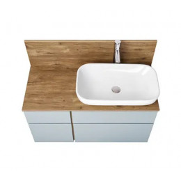 Мишель 80 NEW Тумба-умывальник Дуб Рустикальный/Фьорд БЕЗ столешницы