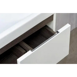 Рене Тумба 80 Белый/Грецкий орех (БЕЗ УМЫВАЛЬНИКА Миранда 80)