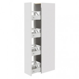 Z_UP Шкаф-колонна левый, белый глянец