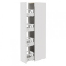 Z_UP Шкаф-колонна левый, белый глянец
