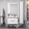 Рене Тумба 80 Белый/Грецкий орех (БЕЗ УМЫВАЛЬНИКА Миранда 80)