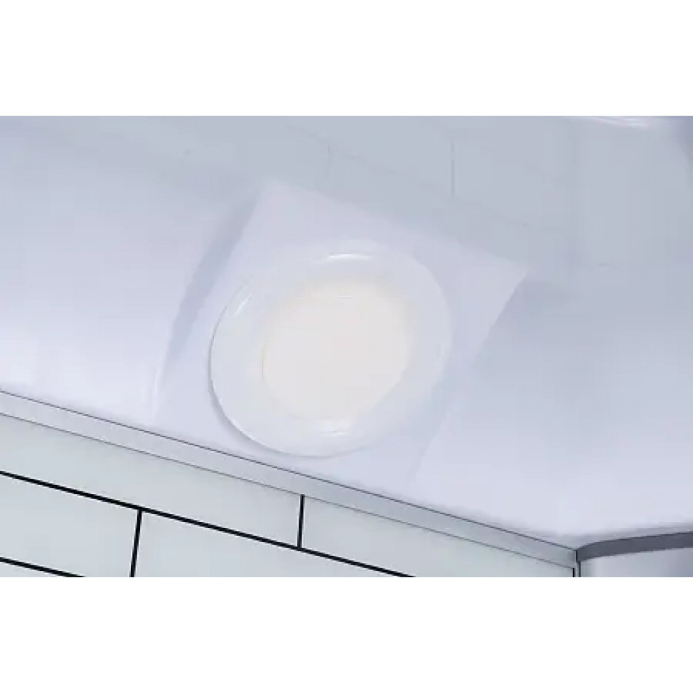 CS-6680-25FW 80*80*215 Душевая кабина в комплекте со средним поддоном 25см. Белый кирпичный узор, стекло 4мм. Профиль "хром"