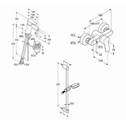 KLUDI PURE&EASY набор продуктов 3in1 для душа, арт. 378450565