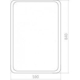 AZARIO зеркало Мальта-лофт 600*800 без подсветки, рама пластик, гор/вер