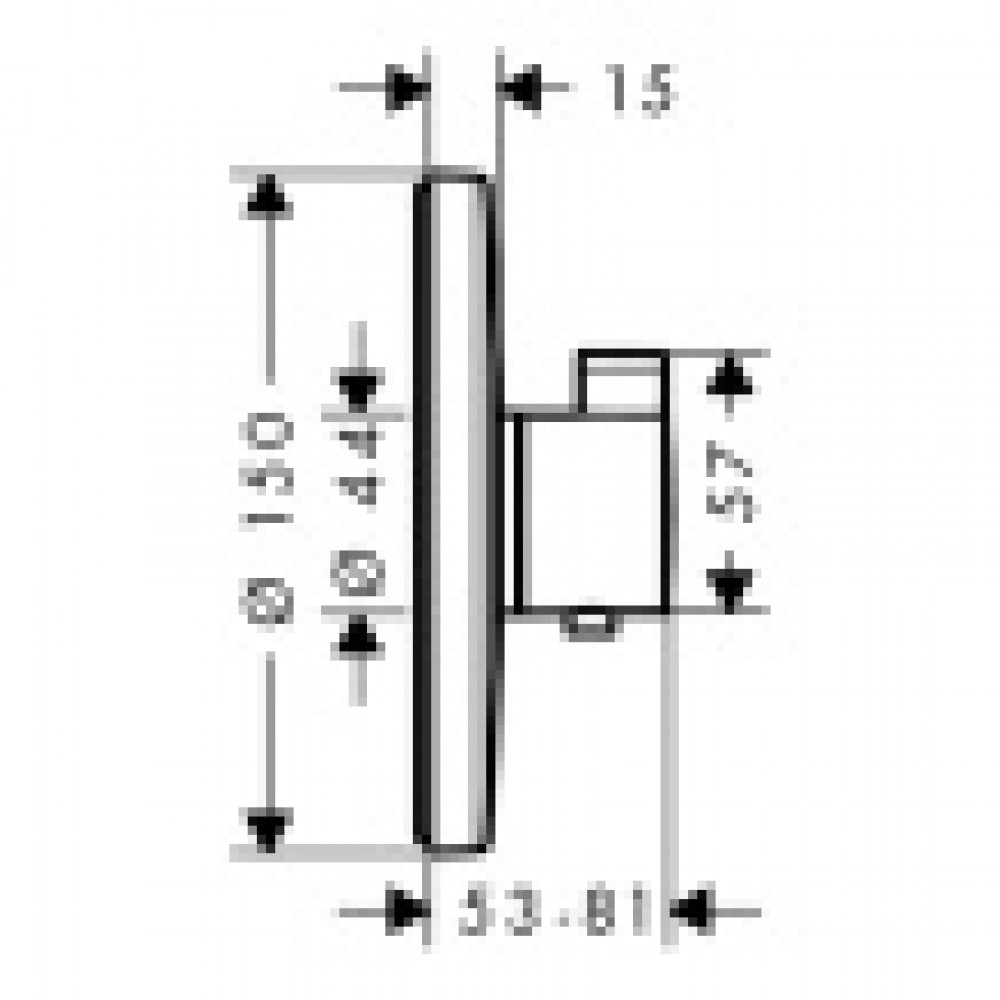 15755000 Термостат для душа Ecostat S, СМ