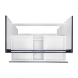 Комплект Тумба Эстима 80/2Н напольная с раковиной Астория 80 Графит