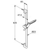 KLUDI FRESHLINE Душевой гарнитур 1S, 600 мм, арт. 6783005-00
