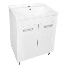 Комплект Тумба Дина 60 (610х470х815) с раковиной MONTE Neo 60 (2 места)