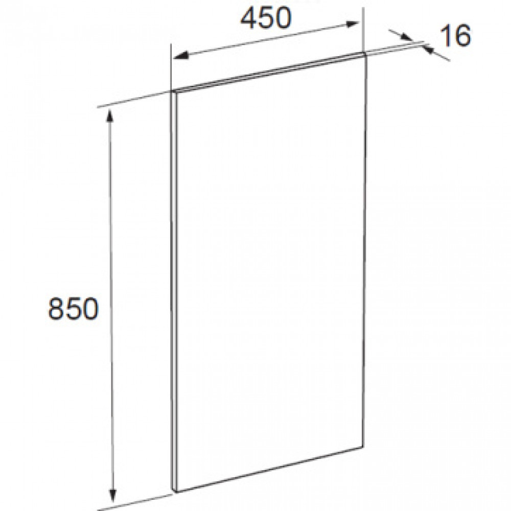 THE GAP ORIGINAL Зеркало  450х850 мм, светильник (подходит к серии DEBBA)