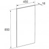 THE GAP ORIGINAL Зеркало  450х850 мм, светильник (подходит к серии DEBBA)