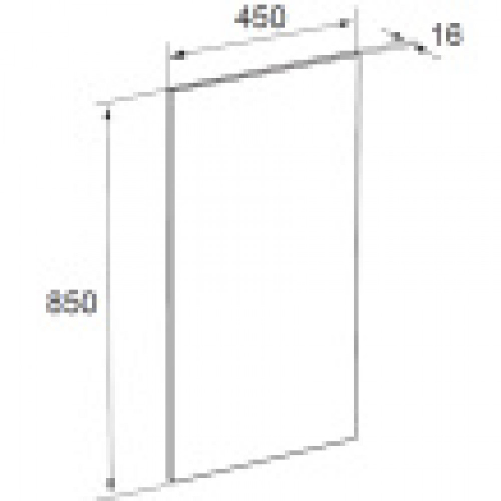 THE GAP ORIGINAL Зеркало  450х850 мм, светильник (подходит к серии DEBBA)