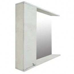 Зеркало-шкаф Florena 80 (600*800*135) левый Светлый Бетон