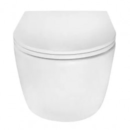 AZ-5101T-WHT SERENATA  Унитаз подвесной с системой смыва Tornado в комплекте с быстросъемным сиденьем микролифт, дюропласт 485*360*350mm