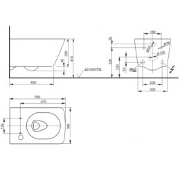 ТОТО CW522EY Унитаз подвесной для WASHLET