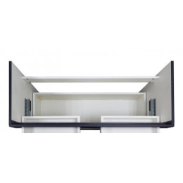 Комплект Тумба Эстима 100/2Н напольная с раковиной Астория 100 Графит