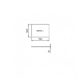 Боковая панель для ванны CITY 80 L орех