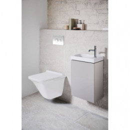 Loranto Кнопка для инсталляции круглая белый глянец