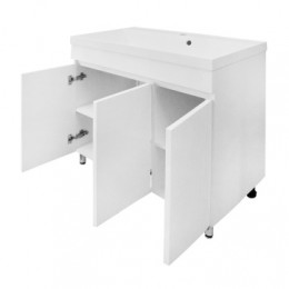 Комплект Тумба Serenada 80/Н напольная 3ДВ с раковиной АСТОРИЯ 80