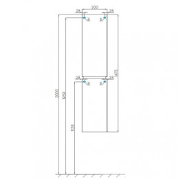 СКАЙ Шкаф-колонна левая