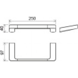 Полотенцедержатель 25 см. TD 300