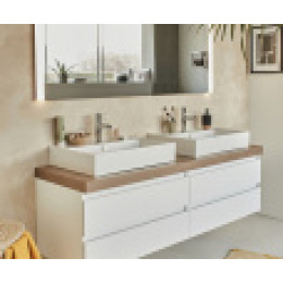 EXBI112-00 VIVIENNE Керамическая раковина 80х46 см, белая