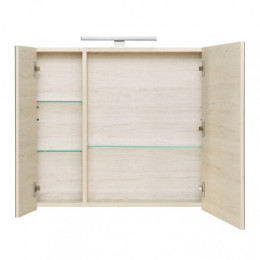 ETNA Шкаф зеркальный  800 мм, дуб верона