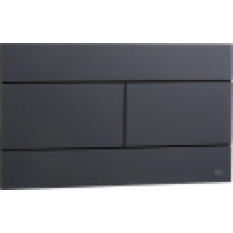 659056/886040 Панель механ. двойная SLIM, пластик, черный, OLI