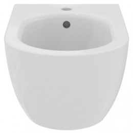 BLEND CURVE Подвесное биде с отверстием под смеситель, с отверстием перелива, с крепежом TT0299598 для полностью скрытого монтажа, с декоративной на