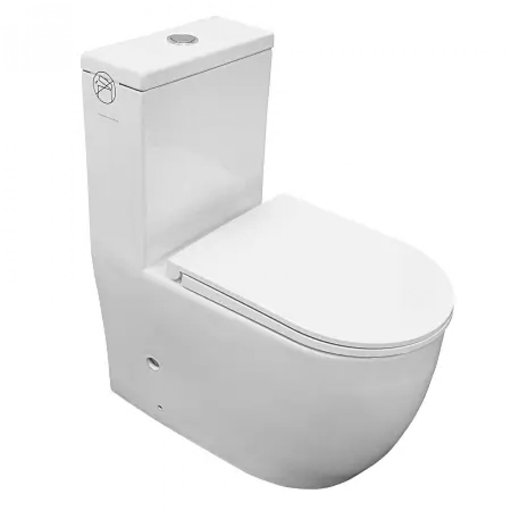 Velluto Унитаз-моноблок, торнадо, с сиденьем  микролифт 650*370*775