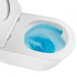 Azario LISTA  AZ-1177T  ТОРНАДО (СКРЫТОЕ КРЕПЛЕНИЕ) подвесной  унитаз в комплекте с сидением микролиan 490*365*340mm