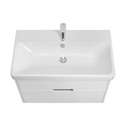 Оливия 80 Тумба Белый матовый (БЕЗ УМЫВАЛЬНИКА "Адриана-80")