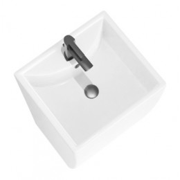 COMELLA Раковина напольная отдельностоящая прямоугольная белая. Размер 480х420х830 мм