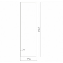 AZARIO зеркало Моника 450*1500 сенсор выкл