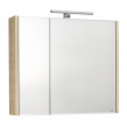 ETNA Шкаф зеркальный  800 мм, дуб верона
