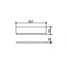 11559 170000 Edition 400 Полочка для душа со встр стеклоочистителем