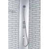 CS-6680-25FW 80*80*215 Душевая кабина в комплекте со средним поддоном 25см. Белый кирпичный узор, стекло 4мм. Профиль "хром"
