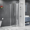 AZ-S43-100-CH-CL Душевое ограждение SHANGHAI ROD-100х100х195-CH-CL, прозрачное стекло 6 мм, профиль хром