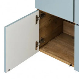 Мишель 80 NEW Тумба-умывальник Дуб Рустикальный/Фьорд БЕЗ столешницы