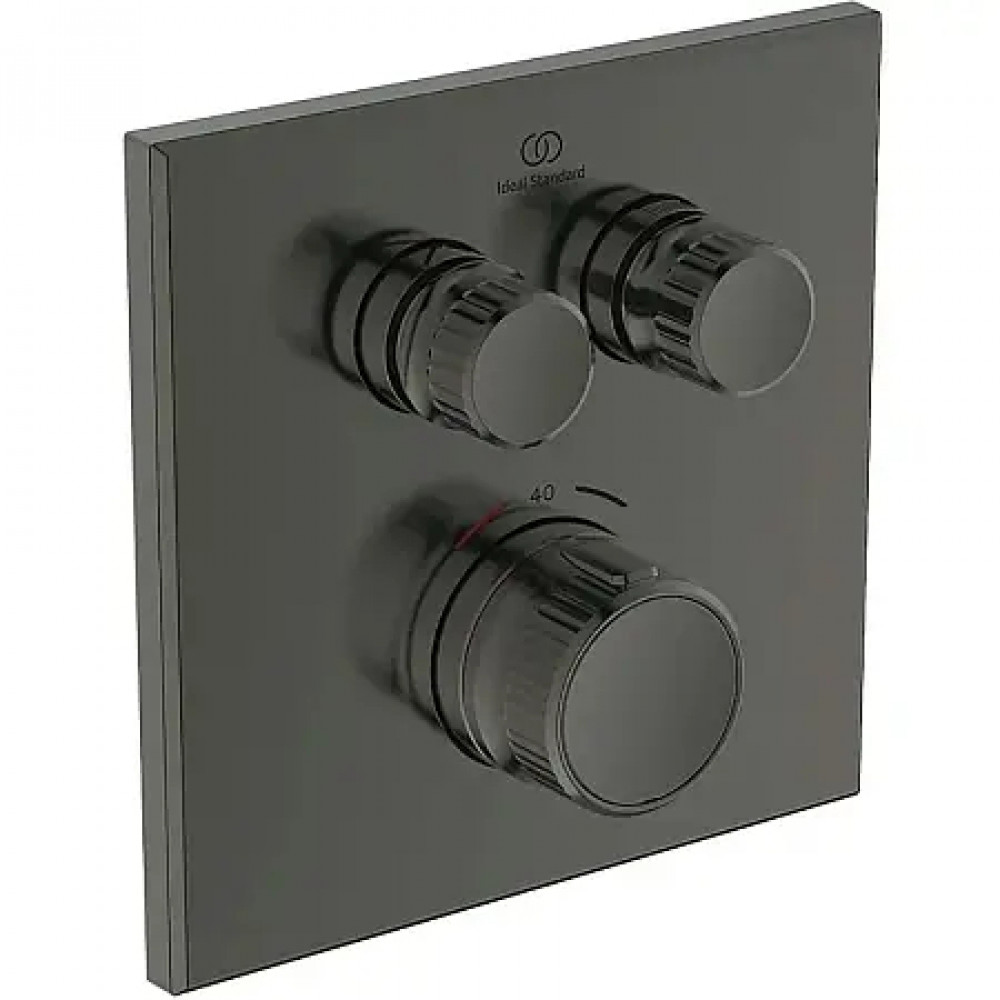 A7302A5 CERATHERM NAVIGO Встраиваемый термостатический смеситель для душа, комплект №2 (функциональный комплект и накладка для настенного монтажа)